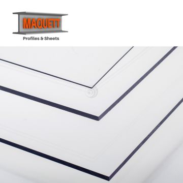 Maquett PVC plaat - Transparant - 194x320x0.15mm (602-01)