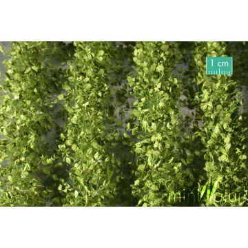 Mininatur Akkerstroken met bladeren - Lente - ca. 42cm - 1:45+ (766-31S)