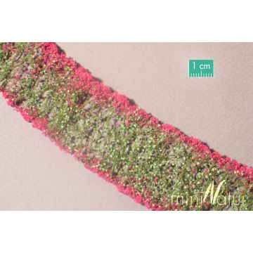 Mininatur Bloemen - Magenta - ca 7,5 x 4 cm - H0 / TT (998-26MS)