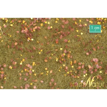 Mininatur Weide met onkruid - Late herfst - ca. 31,5x25cm - 1:45+ (721-34S)
