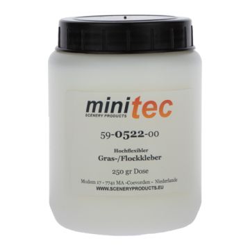 Minitec Hoog flexibele grasflock lijm - 250 gr pot (59-0522-00)