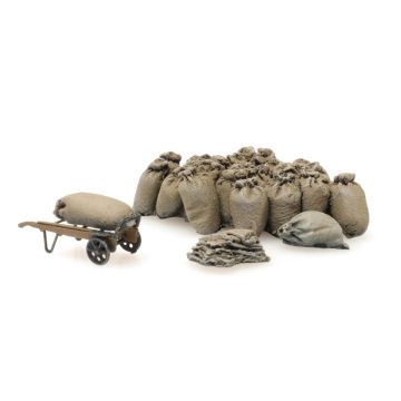 Artitec Perronlading jutezakken met kar - H0 / 1:87 (AR387.450)
