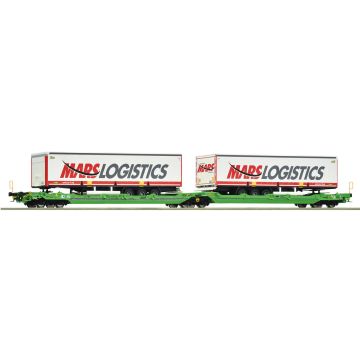 Roco "Dubbel-containerdraagwagen (dubbeltas-gelenkwagen), type Sdggmrss/T3000e, van CFL Cargo." - Epoche: VI -  - 393mm - H0 / 1:87 (RO6600005)