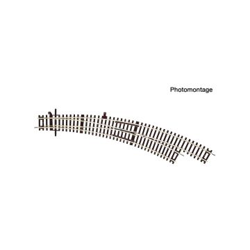 Roco Gebogen wissel rechts BWr5/6 zonder aandrijving, R5, 30° - H0 / 1:87 (RO42475)