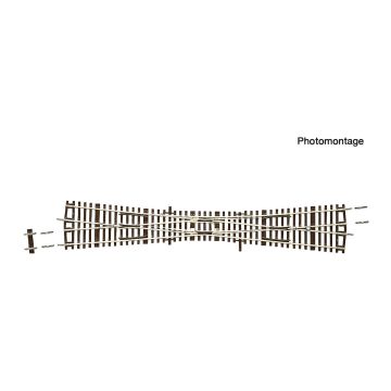 Roco Eenvoudige kruising EKW10 zonder aandrijving, 345 mm, 10° - H0 / 1:87 (RO42494)