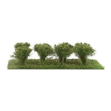 Silhouette Struiken / heggen - vroege herfst - 3cm - H0 / TT (252-23)