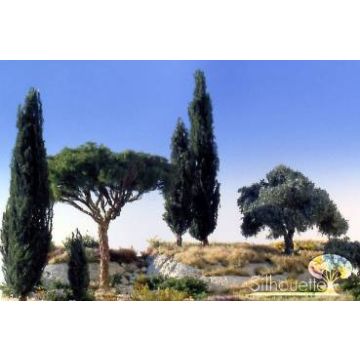 Silhouette Pijnboom - Zomer - 2 (ca. 15-20cm) - H0 / TT (263-22)