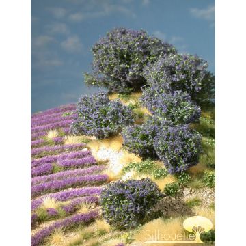 Silhouette Rhododendron - Blauw - 0 (< ca. 8cm) - H0 / TT (253-08)