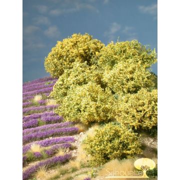 Silhouette Rhododendron - Geel - 0 (< ca. 8cm) - H0 / TT (253-02)