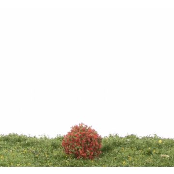 Silhouette Rhododendron - Rood - ca. 2cm - H0 / TT (253-14)