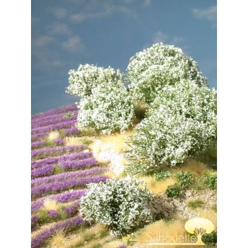 Silhouette Rhododendron - Wit - 0 (< ca. 8cm) - H0 / TT (253-01)
