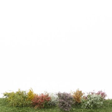 Silhouette Struiken assortiment, Profiline - Bloeiend -  ca. 3cm - H0 / TT (252-05)