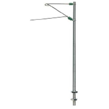 Sommerfeldt Beton-Streckenmast, Aluminium - 1x - H0 / 1:87 (120-1)
