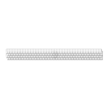 Unique Houten shingels - links afgerond - 190x9mm (11-0007-05)