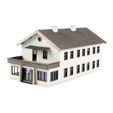 Unique Laser-Cut Bouwpakket - Station "Hopfgarten" - L 232mm x B 125mm x H 110mm - H0 / 1:87 (10-0031-04)