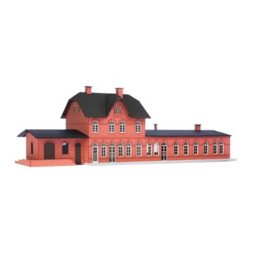 Unique Laser-Cut Bouwpakket - Station "Laarwald" - L: 461mm x B: 151mm x H: 150mm - H0 / 1:87 (01-05-002)