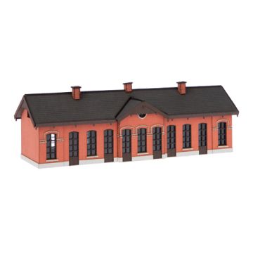 Unique Laser-Cut Bouwpakket - Station "Mill"  - Baksteen - L: 163mm x B: 57mm x H: 43mm - N / 1:160 (10-0001-02)