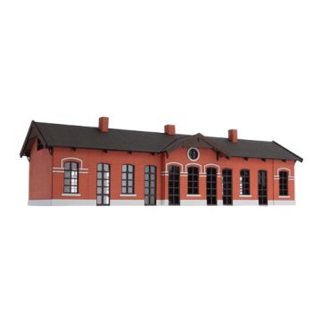 Unique Laser-Cut Bouwpakket - Station "Mill"  - L: 301mm x B: 120mm x H: 90mm - H0 / 1:87 (10-0006-04)