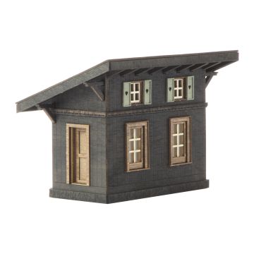 Unique Laser-Cut Bouwpakket - Baangebouwen (RHB)  - L: 90 mm x B: 55 mm x H: 65 mm - H0 / 1:87 (10-0026-04)