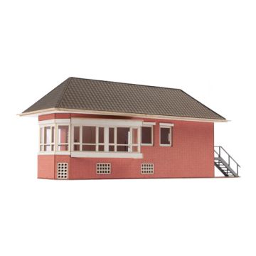 Unique Laser-Cut Bouwpakket - Seinhuis "Ahlhorn" - L: 227mm x B: 93mm x H: 89mm - H0 / 1:87 (01-02-002)