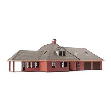 Unique Laser-Cut Bouwpakket - Woonhuis "De Esch" - L: 300mm x B: 173mm x H: 100mm - H0 / 1:87 (01-03-004)