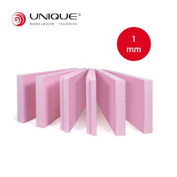 Unique Styrofoam roze - ca 600 x 300 x 1 mm (30-9001-01)