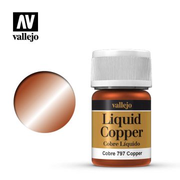 Vallejo Liquid Gold - Copper (Alcohol Based) - 32 ml / 1.08 fl oz (70.797)