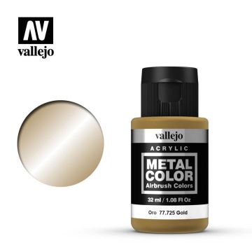 Vallejo Metal Color - Gold - 32 ml / 1.08 fl oz (77.725)