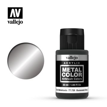Vallejo Metal Color - Gunmetal Grey - 32 ml / 1.08 fl oz (77.720)