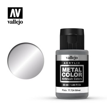 Vallejo Metal Color - Silver - 32 ml / 1.08 fl oz (77.724)