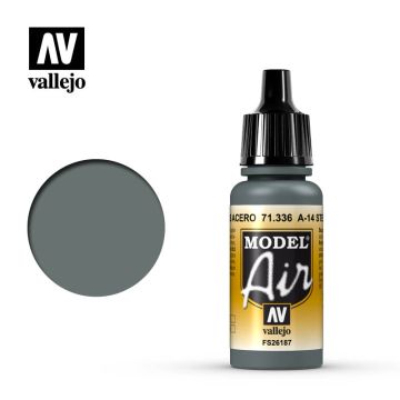 Vallejo Model Air - A-14 Steel Grey - 17 ml (71.336)