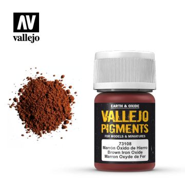 Vallejo Pigments - Eisenoxidbraun - 30 ml (73.108)