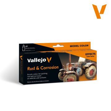 Vallejo Model Air Sets - Rust & Corrosion Effects (8) - 17 ml. (70.262)