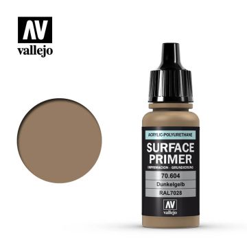 Vallejo Surface Primer - German Dark Yellow - 17 ml (70.604)