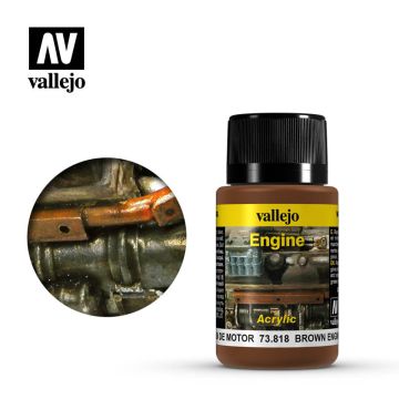 Vallejo Weathering Effects - Brown Engine Soot - 40 ml (73.818)