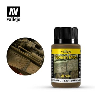 Vallejo Weathering Effects - European Spalsh Mud - 40 ml (73.801)