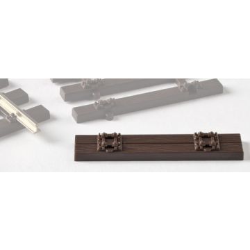 Weinert - Mein Gleis Dubbele bielzen met houtmotief  met detailering (10 stuks) - H0 / 1:87 (74009)
