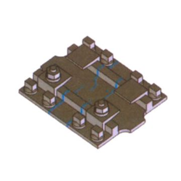 Weinert - Mein Gleis Gegoten messing plaat voor het bevestigen van spoorstaaf Rp18 - H0 / 1:87 (74353)