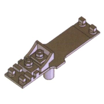Weinert - Mein Gleis Gegoten messing plaat voor het bevestigen van spoorstaaf Rp19/RPG22 - H0 / 1:87 (74354)