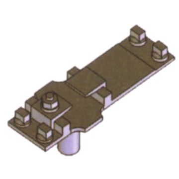 Weinert - Mein Gleis Gegoten messing plaat voor het bevestigen van spoorstaaf GLP 19 - H0 / 1:87 (74355)