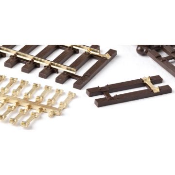 Weinert - Mein Gleis Gegoten messing spoorverbindingen voor NEM- , RP 25 wielen en kleiner (16 stuks) - H0 / 1:87 (74005)