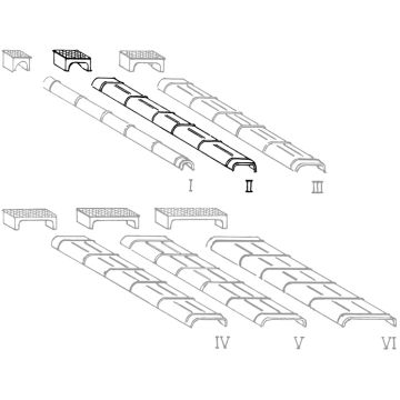 Weinert Modellbau Plaatstalen kanalen en rolboxen voor trekkabels in maat II - H0 / 1:87 (72072)