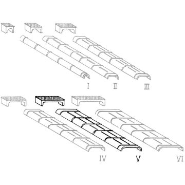 Weinert Modellbau Plaatstalen kanalen en rolboxen voor trekkabels in maat V - H0 / 1:87 (72075)