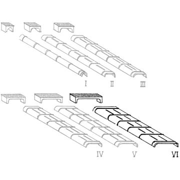 Weinert Modellbau Plaatstalen kanalen en rolboxen voor trekkabels in maat VI - H0 / 1:87 (72076)