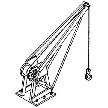 Weinert Modellbau Kabelkraan om vrachtwagen te laden - H0 / 1:87 (4425)