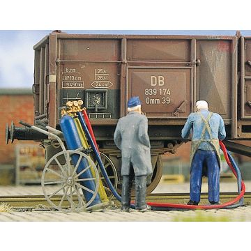 Weinert Modellbau Lasapparaat met kar en gas flessen - H0 / 1:87 (3383)