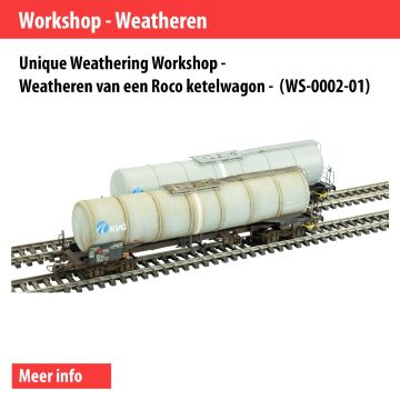 Unique Weathering Workshop - Weatheren van een Roco ketelwagon - Datum: 11-10-2025 (WS-0002-01)